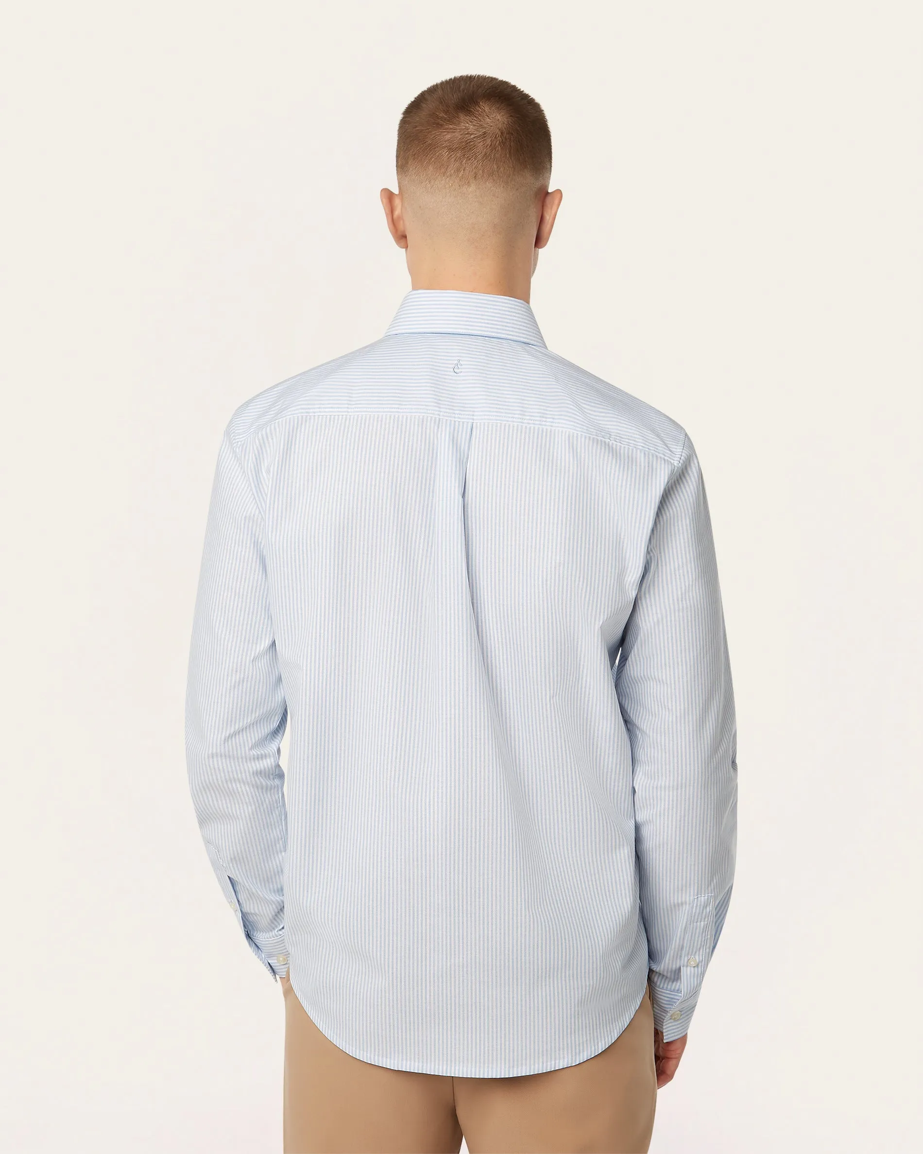 Oxford Shirt White / Blue Stripe