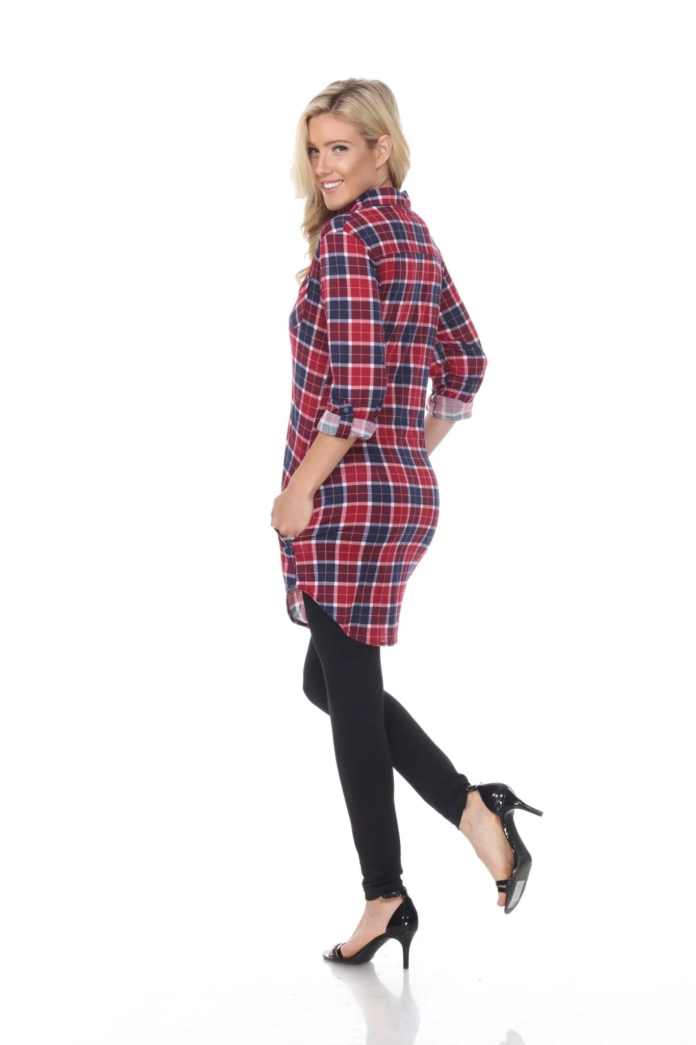 Piper Stretchy Plaid Tunic