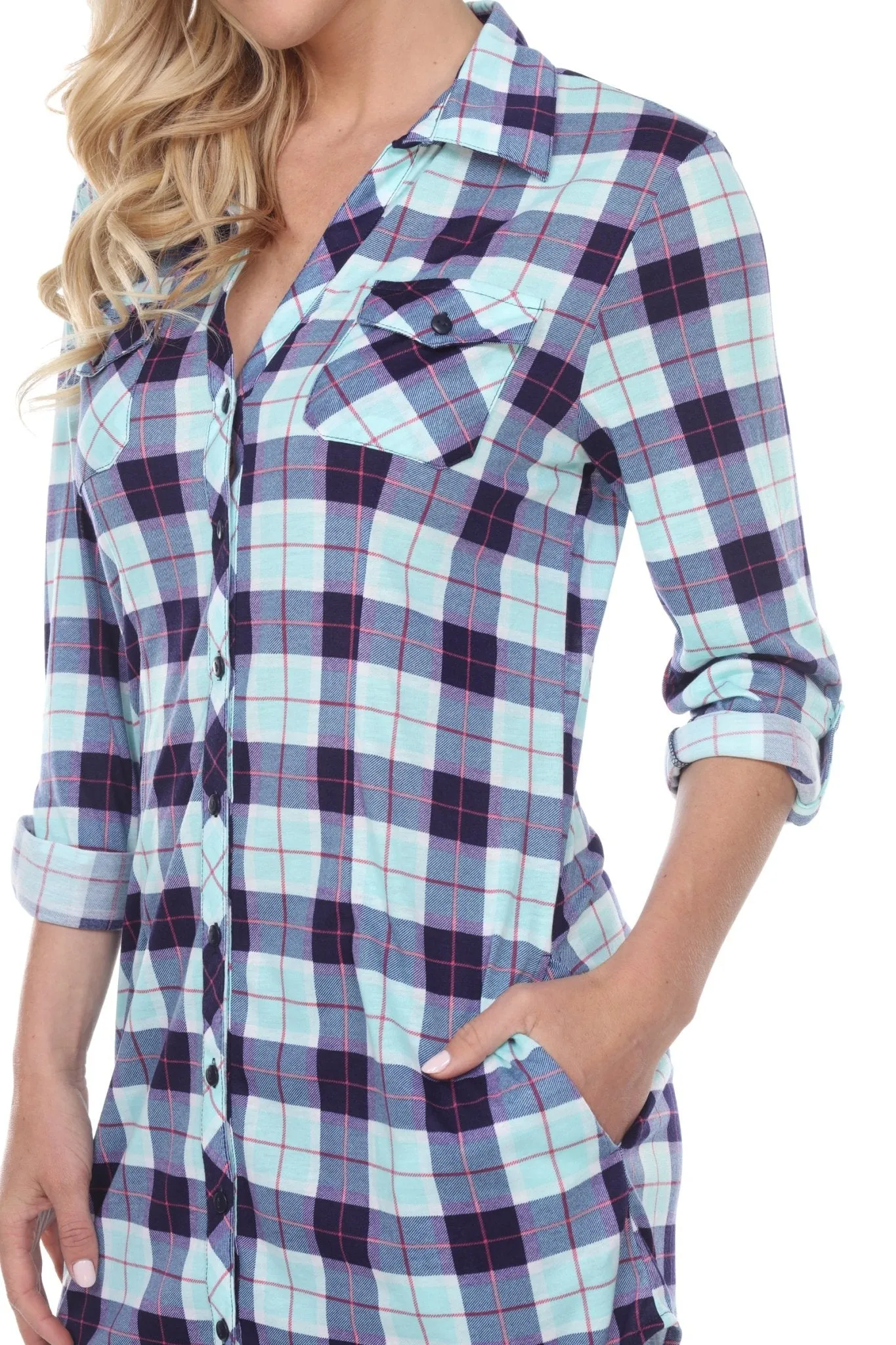 Piper Stretchy Plaid Tunic