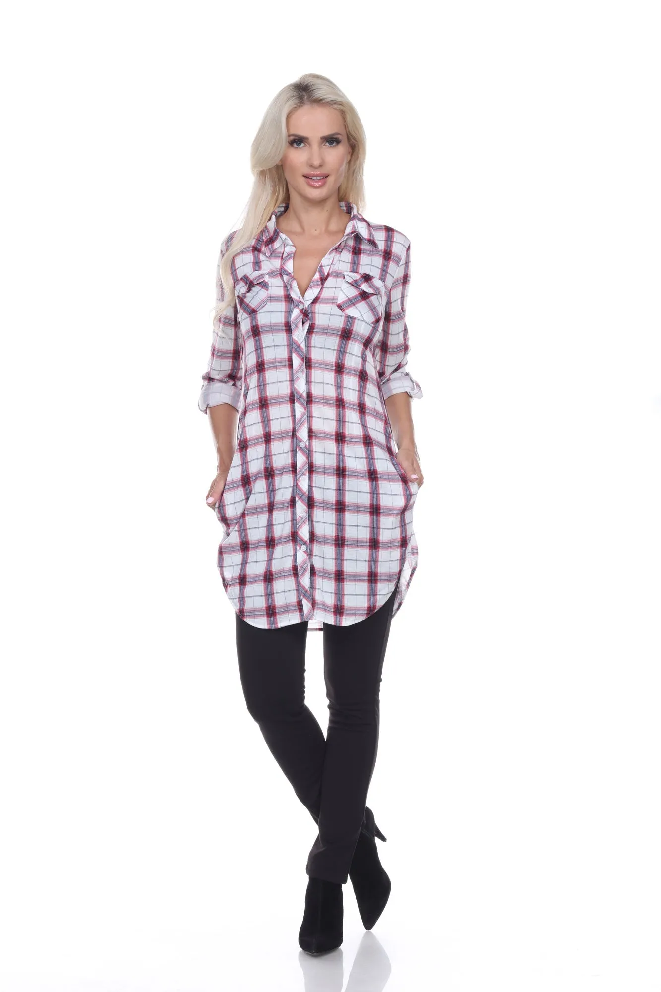 Piper Stretchy Plaid Tunic