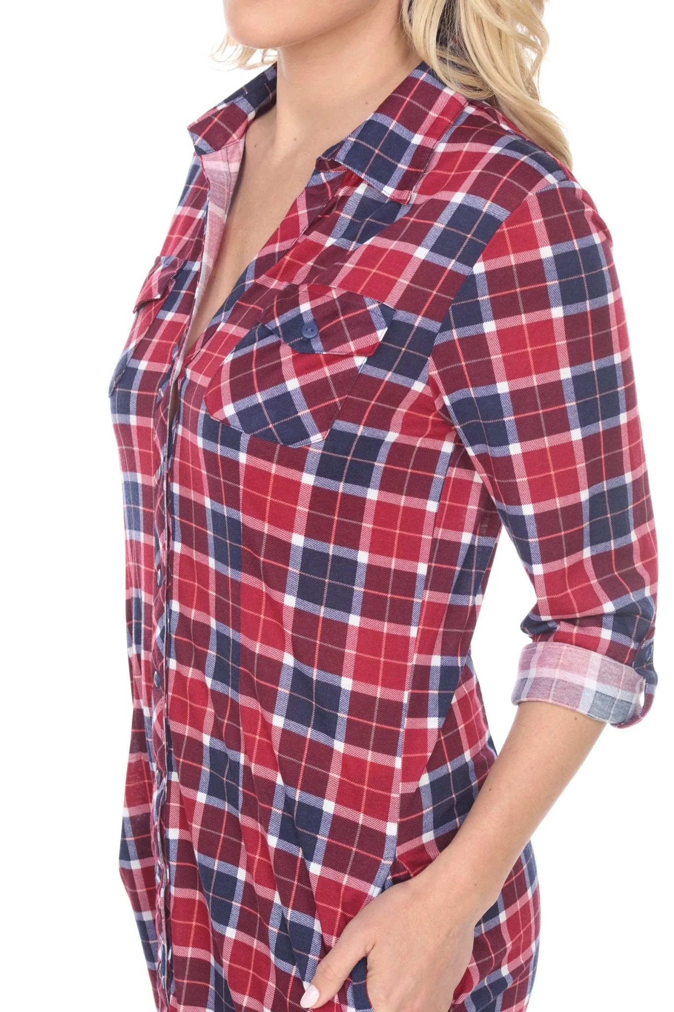 Piper Stretchy Plaid Tunic