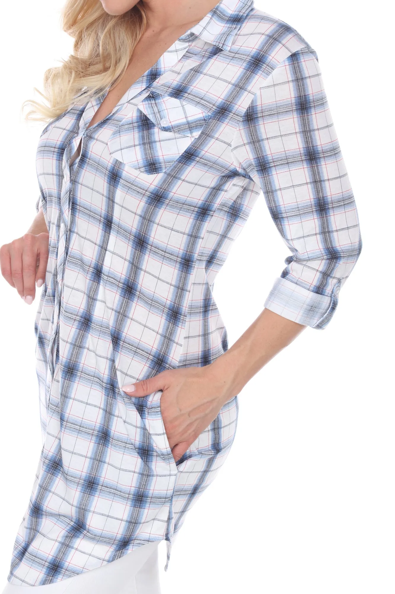 Piper Stretchy Plaid Tunic