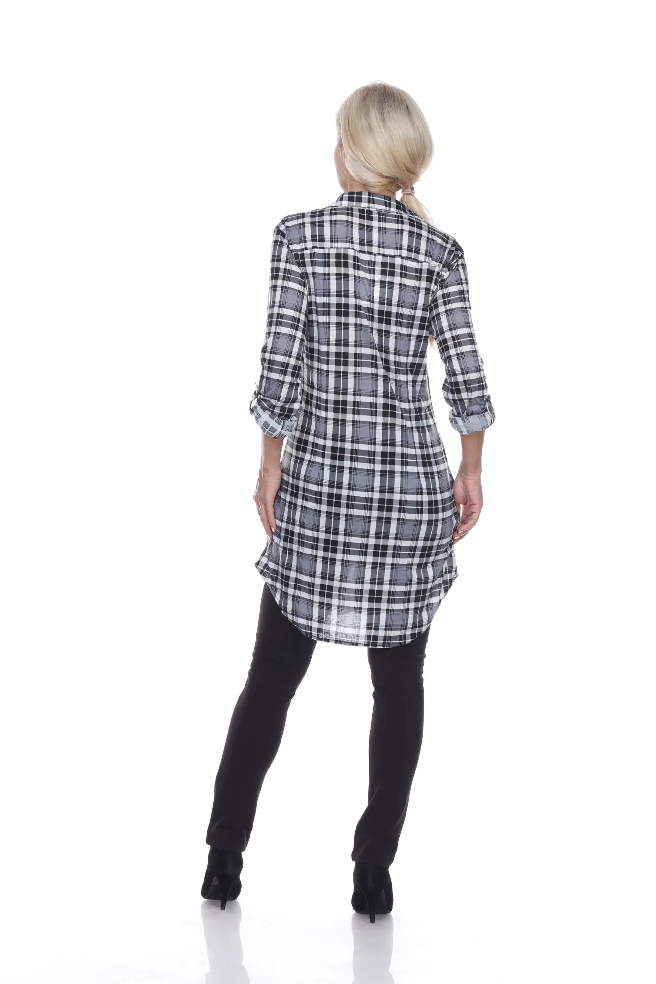 Piper Stretchy Plaid Tunic