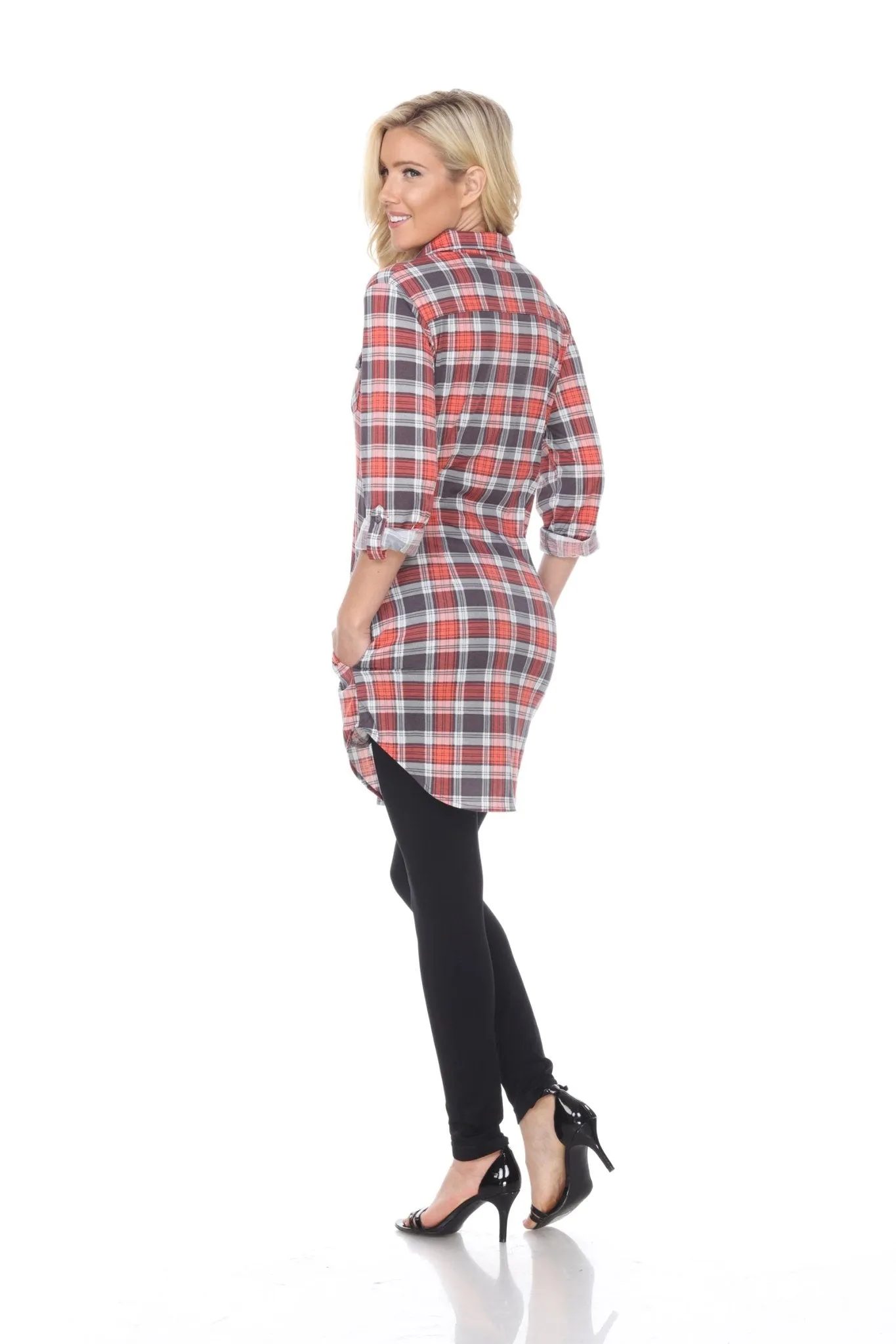 Piper Stretchy Plaid Tunic