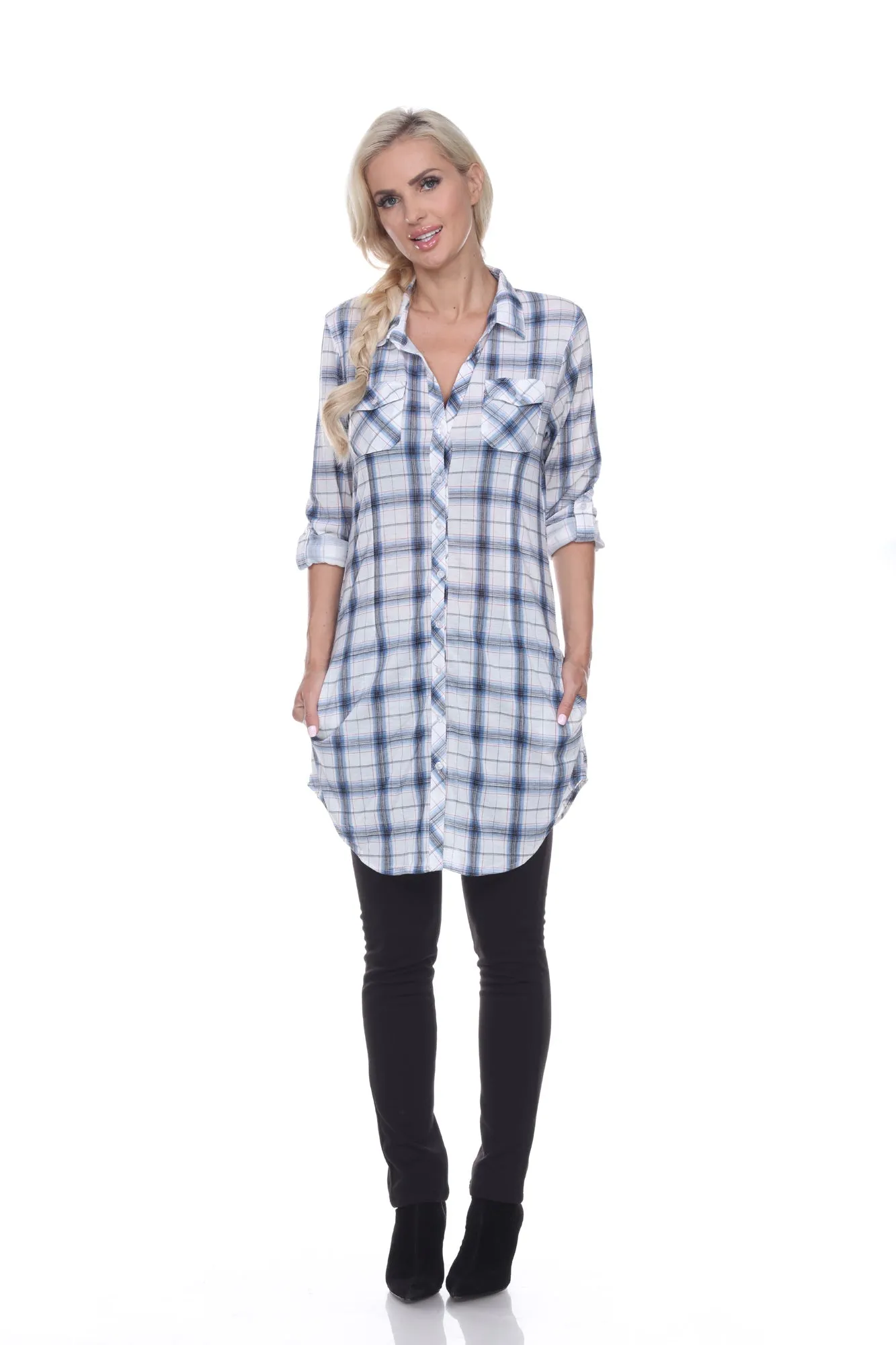 Piper Stretchy Plaid Tunic
