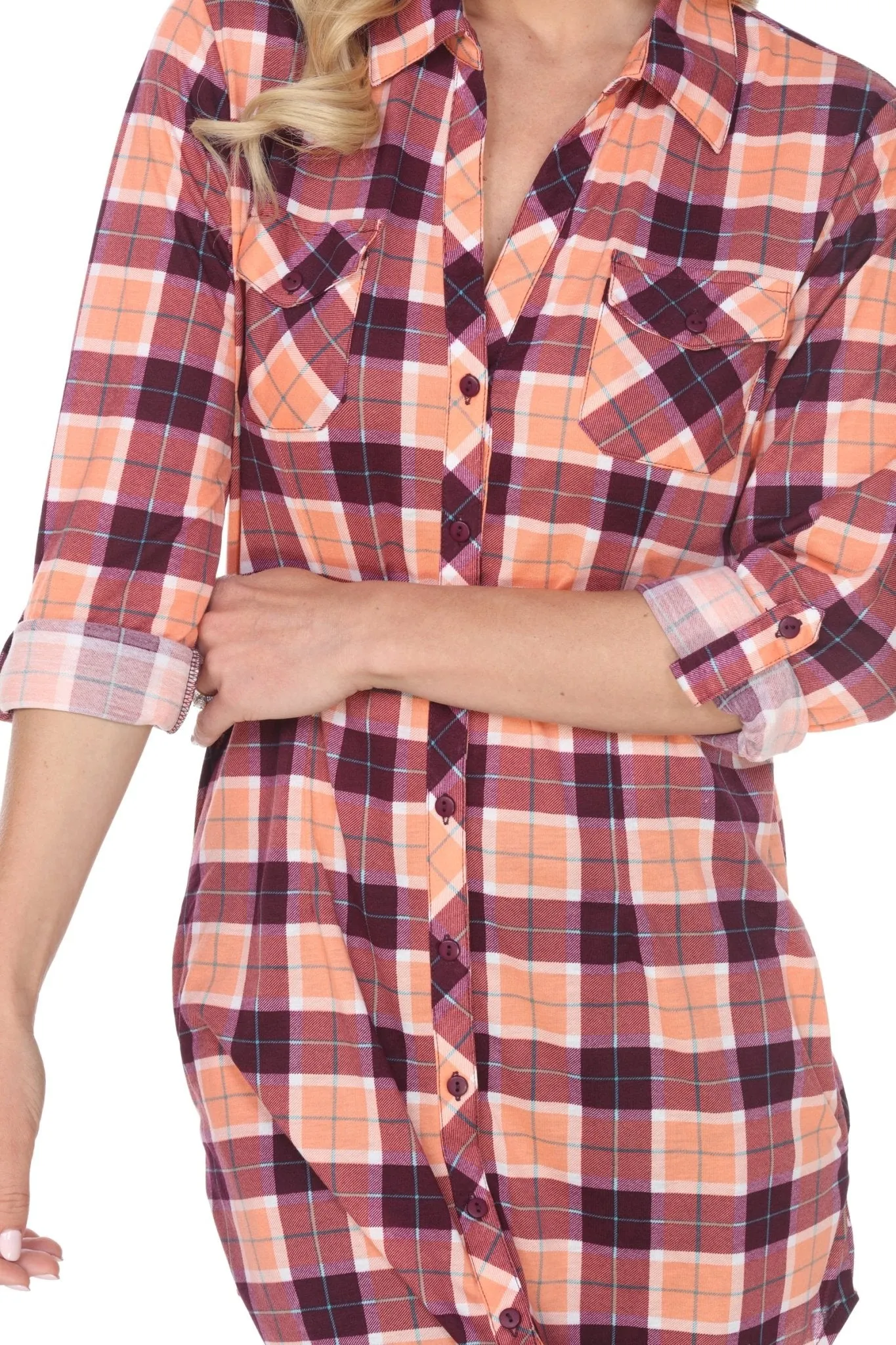 Piper Stretchy Plaid Tunic