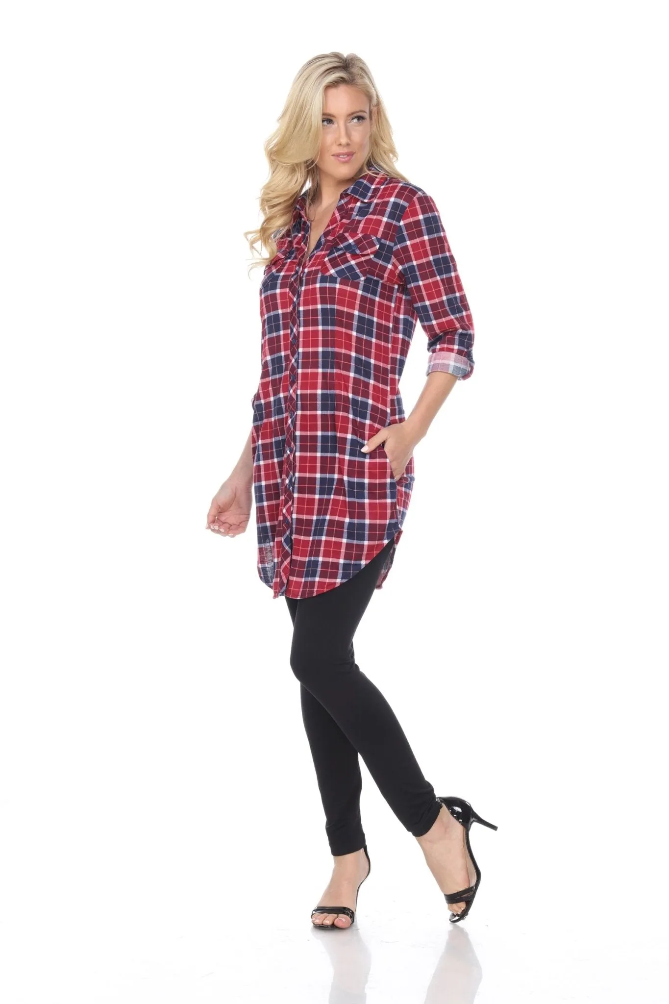 Piper Stretchy Plaid Tunic