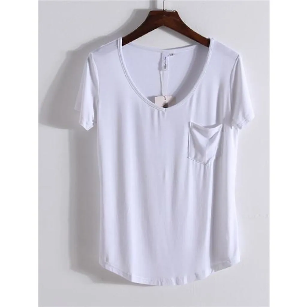 Premium Soft Basic Pocket T Shirt - 4 Colors