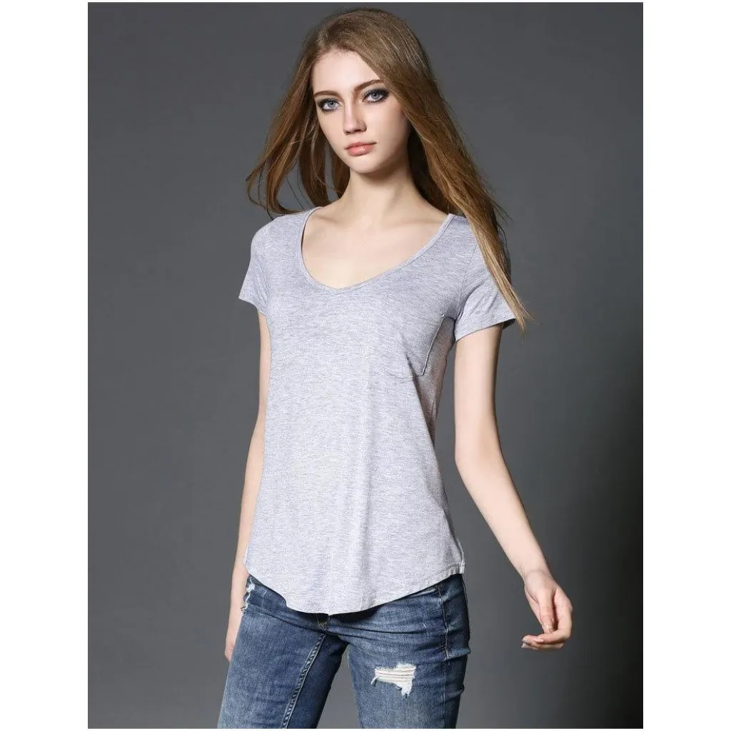 Premium Soft Basic Pocket T Shirt - 4 Colors