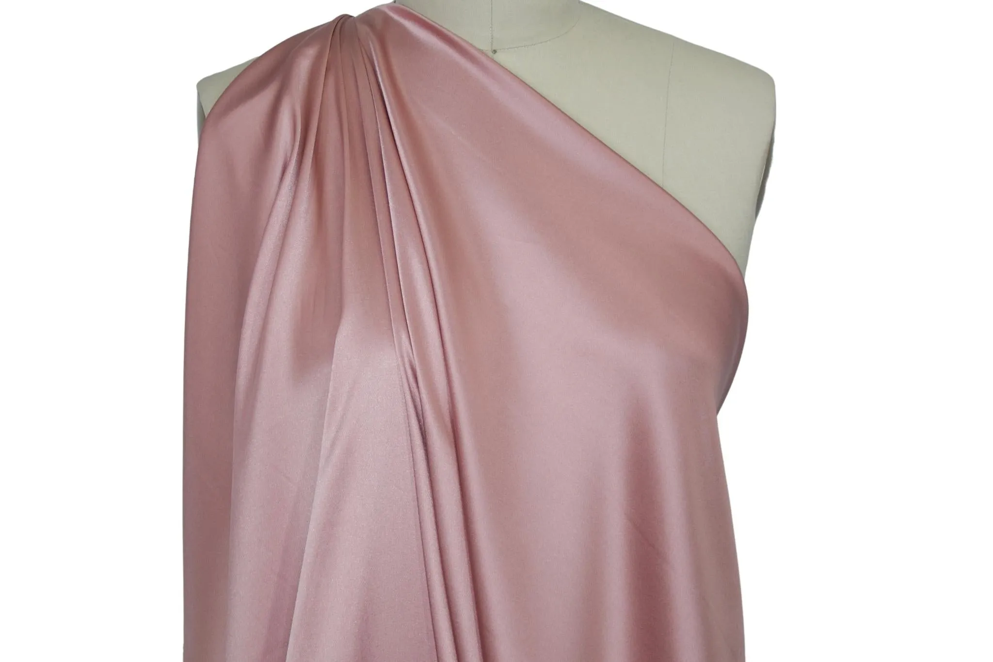 Randi Rahm Stretchy Silk Charmeuse - Blush Pink