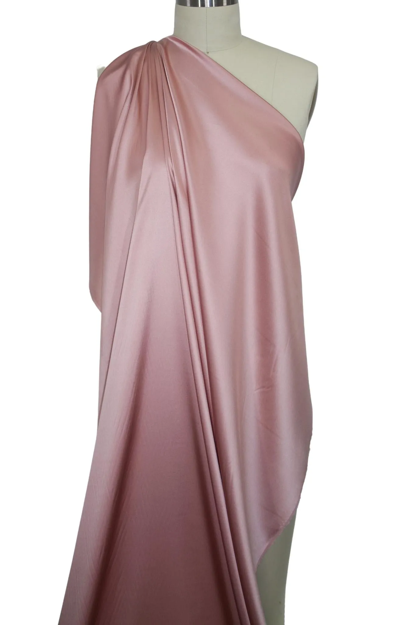 Randi Rahm Stretchy Silk Charmeuse - Blush Pink