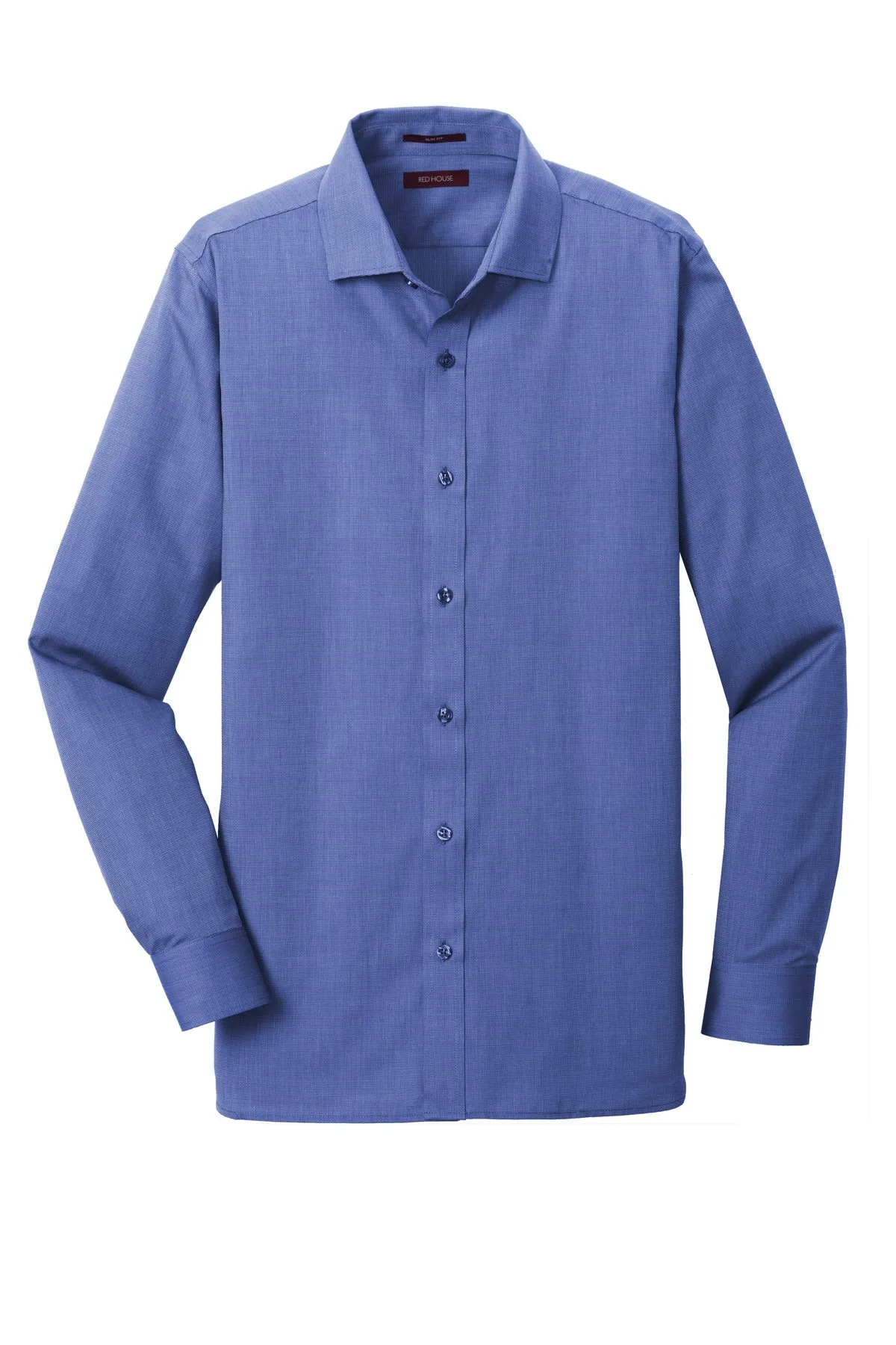 Red House Slim Fit Nailhead Non-Iron Shirt. RH390