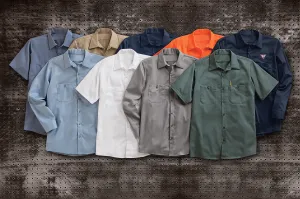 Red Kap Short Sleeve Wrinkle-Resistant Cotton Work Shirt - SC40