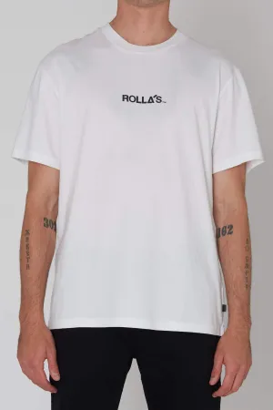 ROLLA'S CENTRE LOGO TEE TEE - VINTAGE WHITE