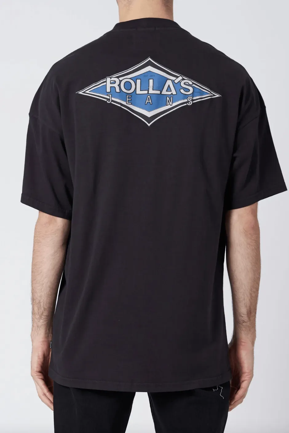 ROLLA'S HEAVY DIAMOND TEE - BLACK