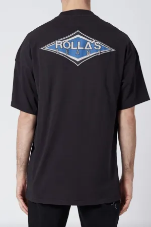 ROLLA'S HEAVY DIAMOND TEE - BLACK
