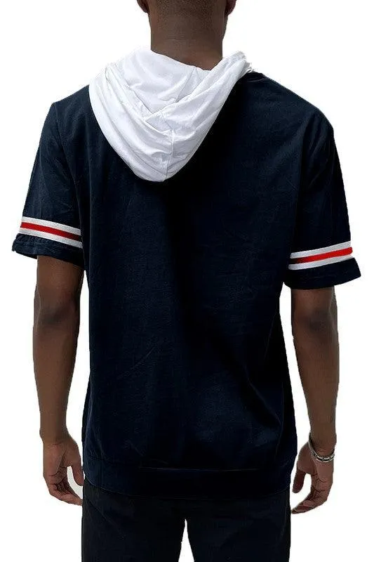 Short Sleeve Hooded Shirt