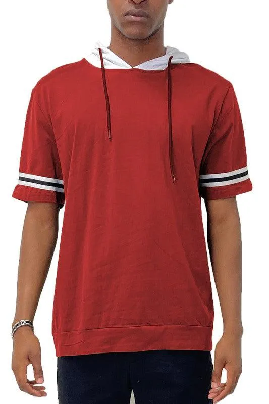 Short Sleeve Hooded Shirt