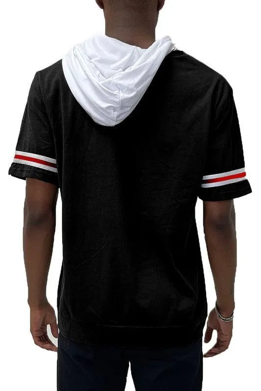 Short Sleeve Hooded Shirt