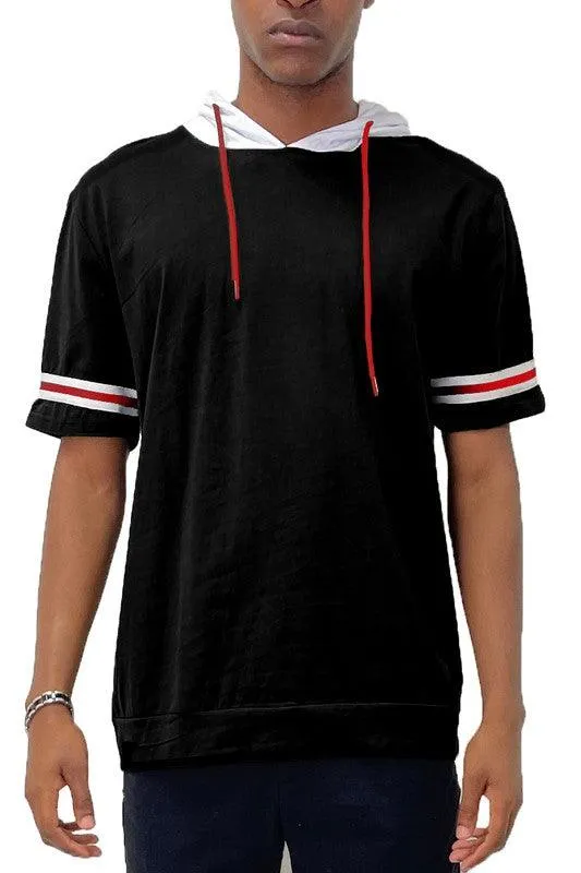Short Sleeve Hooded Shirt
