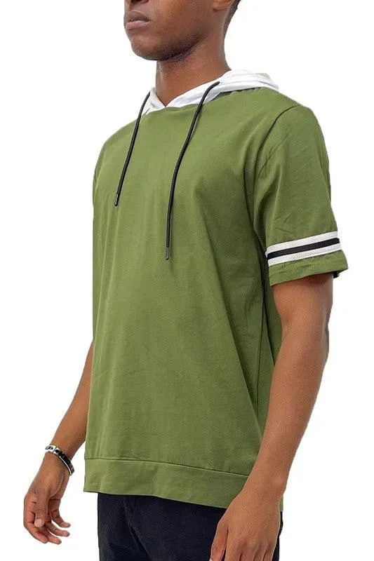 Short Sleeve Hooded Shirt