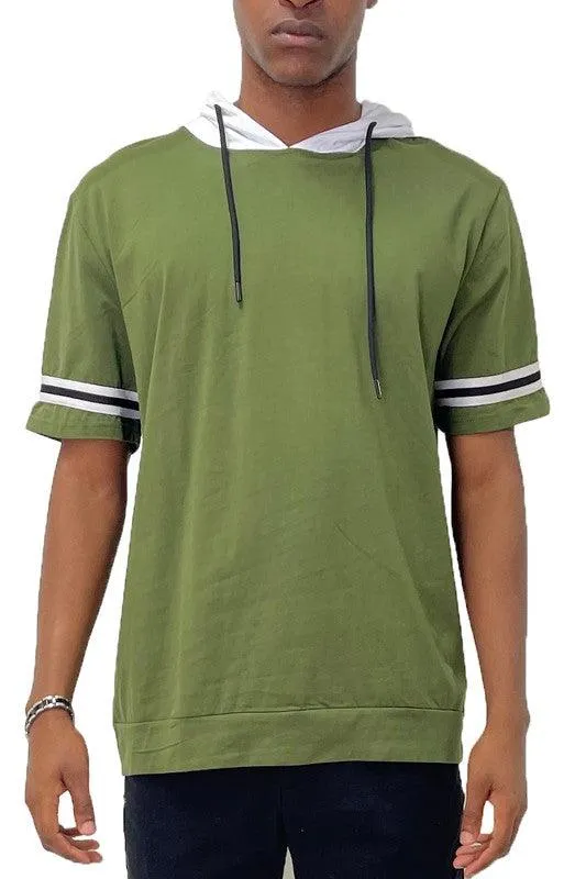 Short Sleeve Hooded Shirt