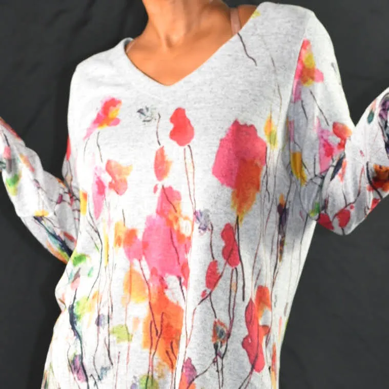Soft Surrounding Poppy Fields Tunic Size Medium
