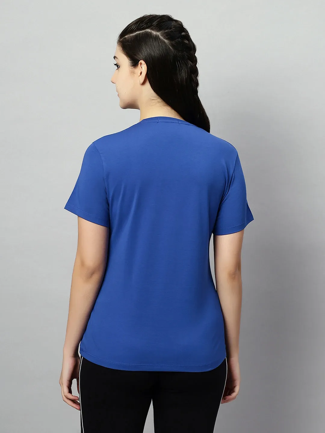 SOFT TEXTURED MULTI PRINT COTTON T-SHIRT FOR WOMEN
