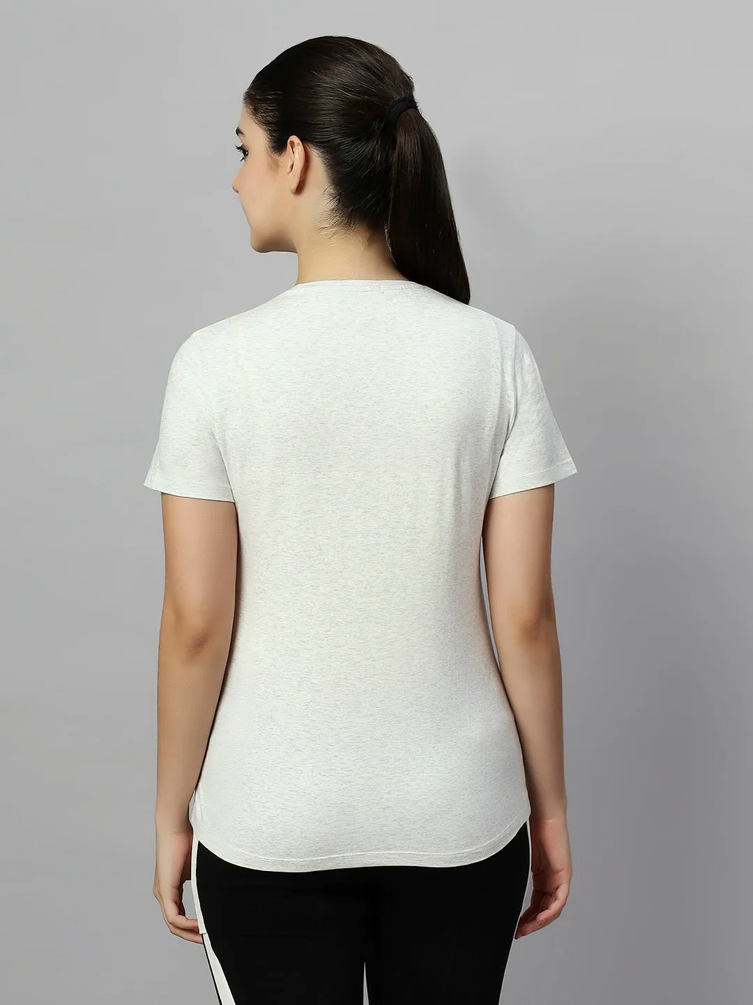 SOFT TEXTURED MULTI PRINT COTTON T-SHIRT FOR WOMEN