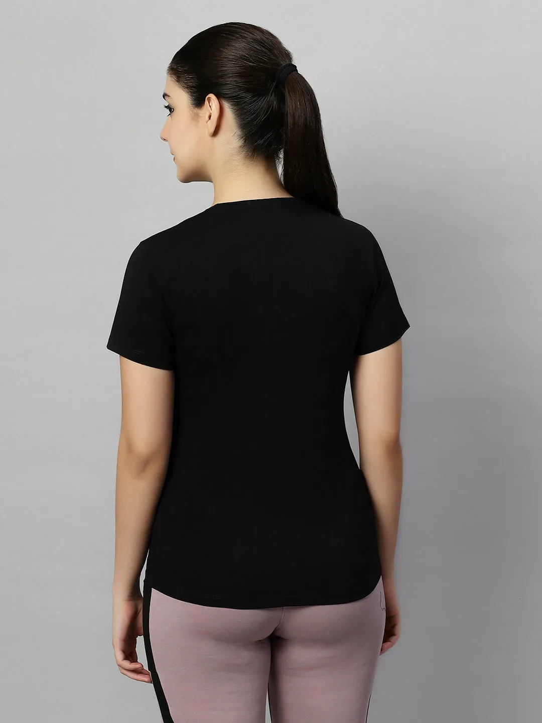 SOFT TEXTURED MULTI PRINT COTTON T-SHIRT FOR WOMEN