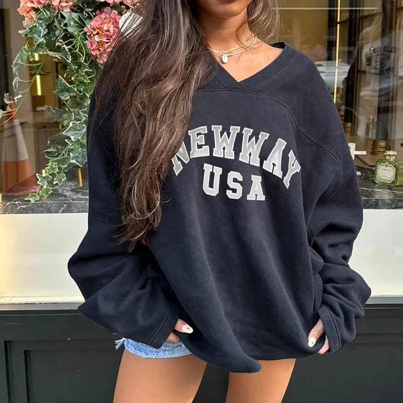Soraya Letter Print Sweatshirt