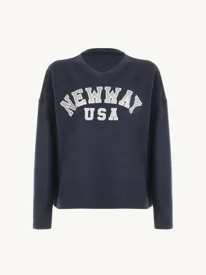 Soraya Letter Print Sweatshirt