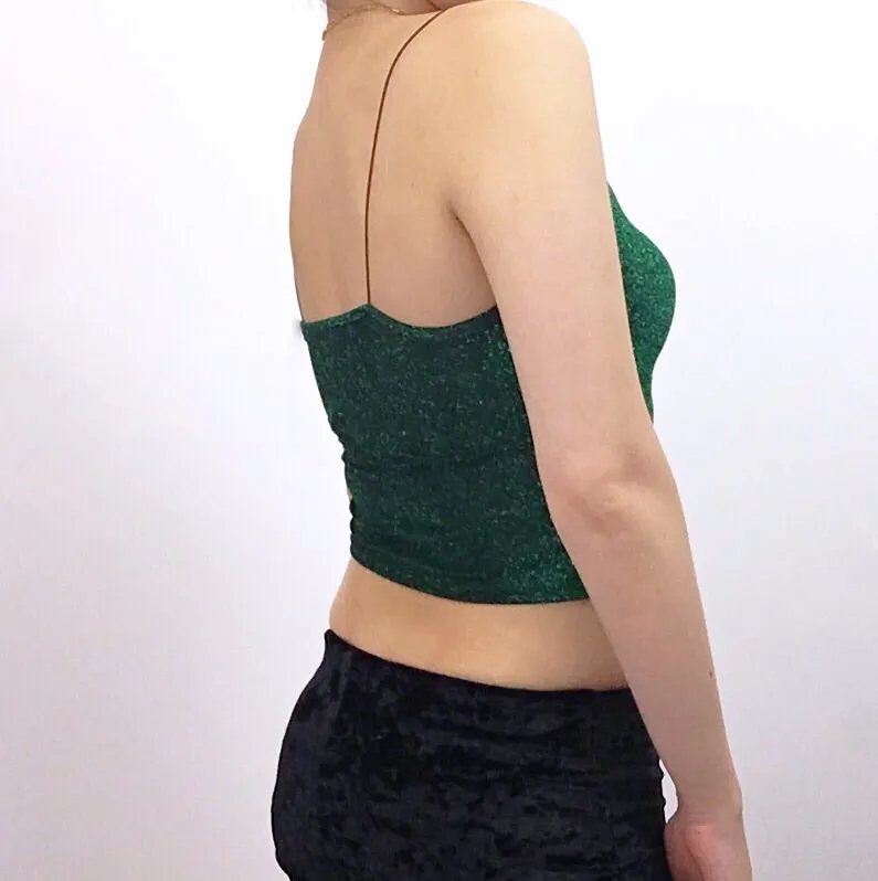 SPARKLE STRETCHY VEST TOP
