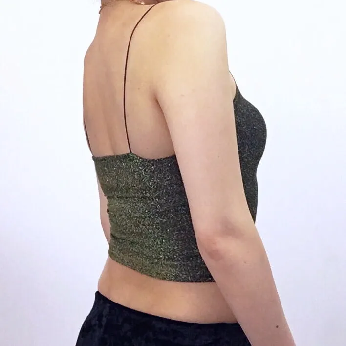 SPARKLE STRETCHY VEST TOP