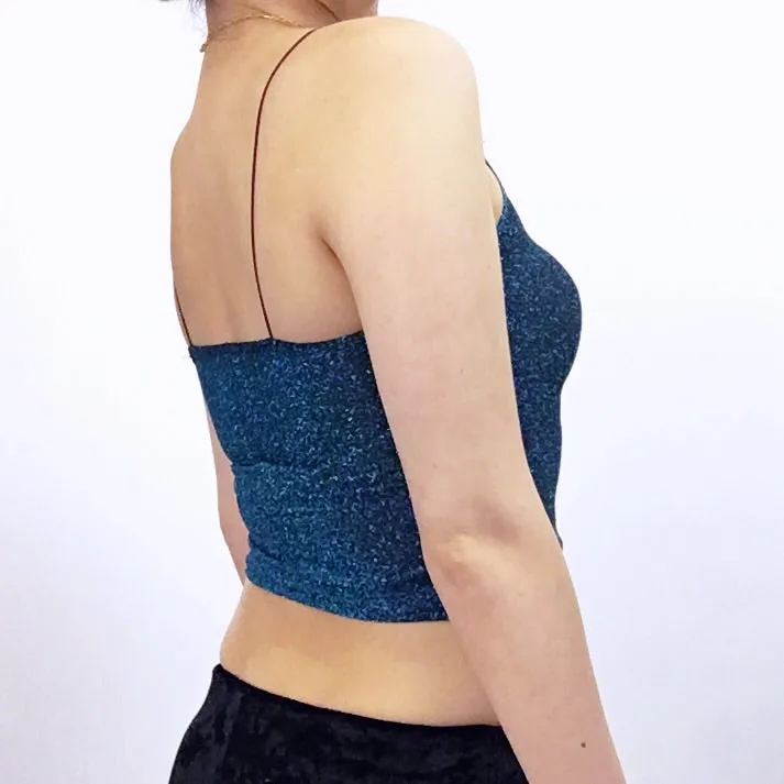 SPARKLE STRETCHY VEST TOP