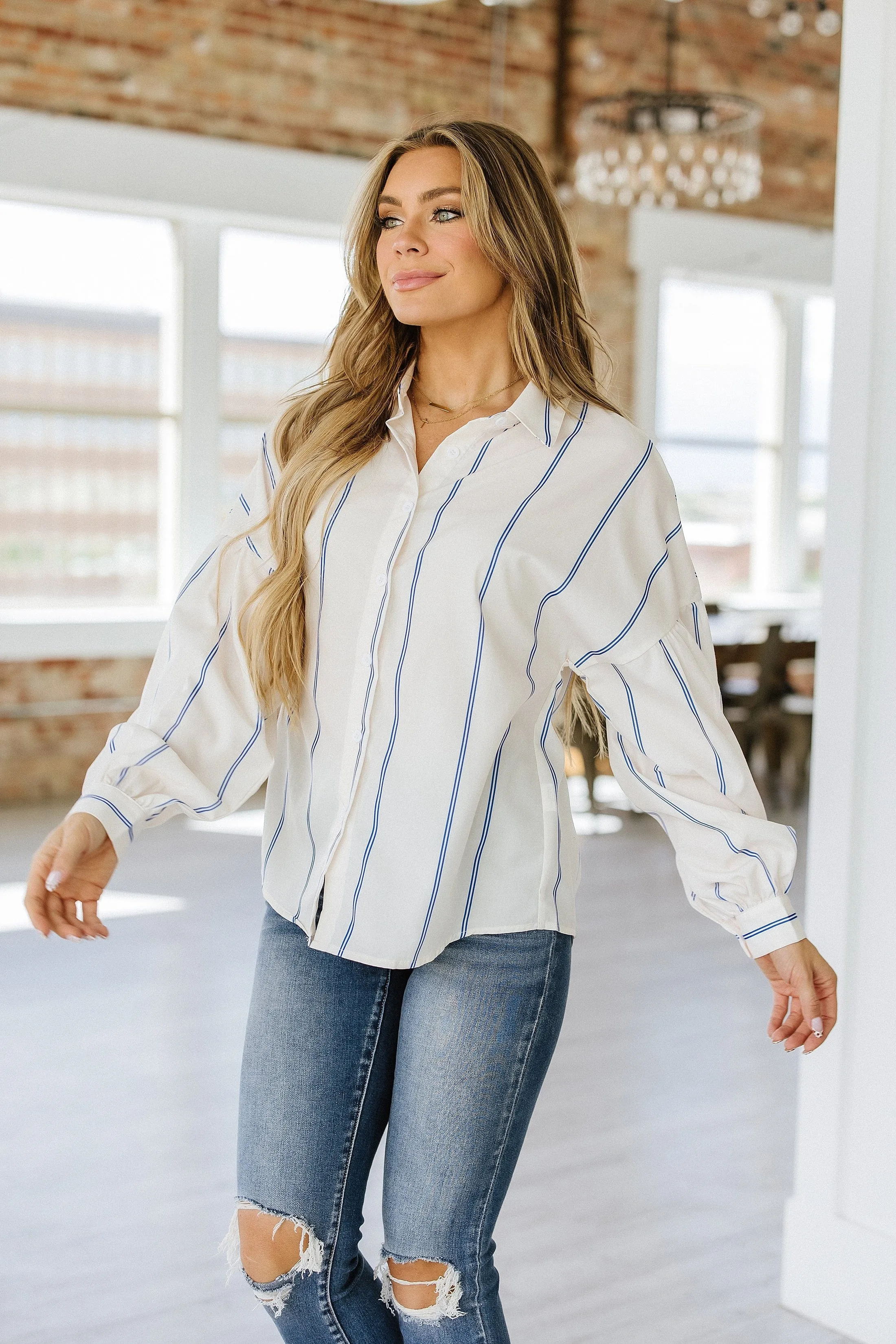 Sweeny Stripe Loose Shirt