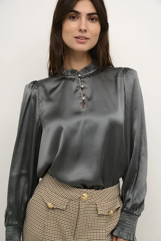 The Quinn Satin Blouse
