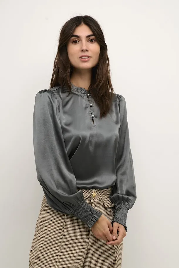 The Quinn Satin Blouse