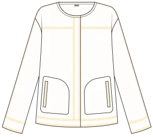 Top-stitched Boxy Jacket