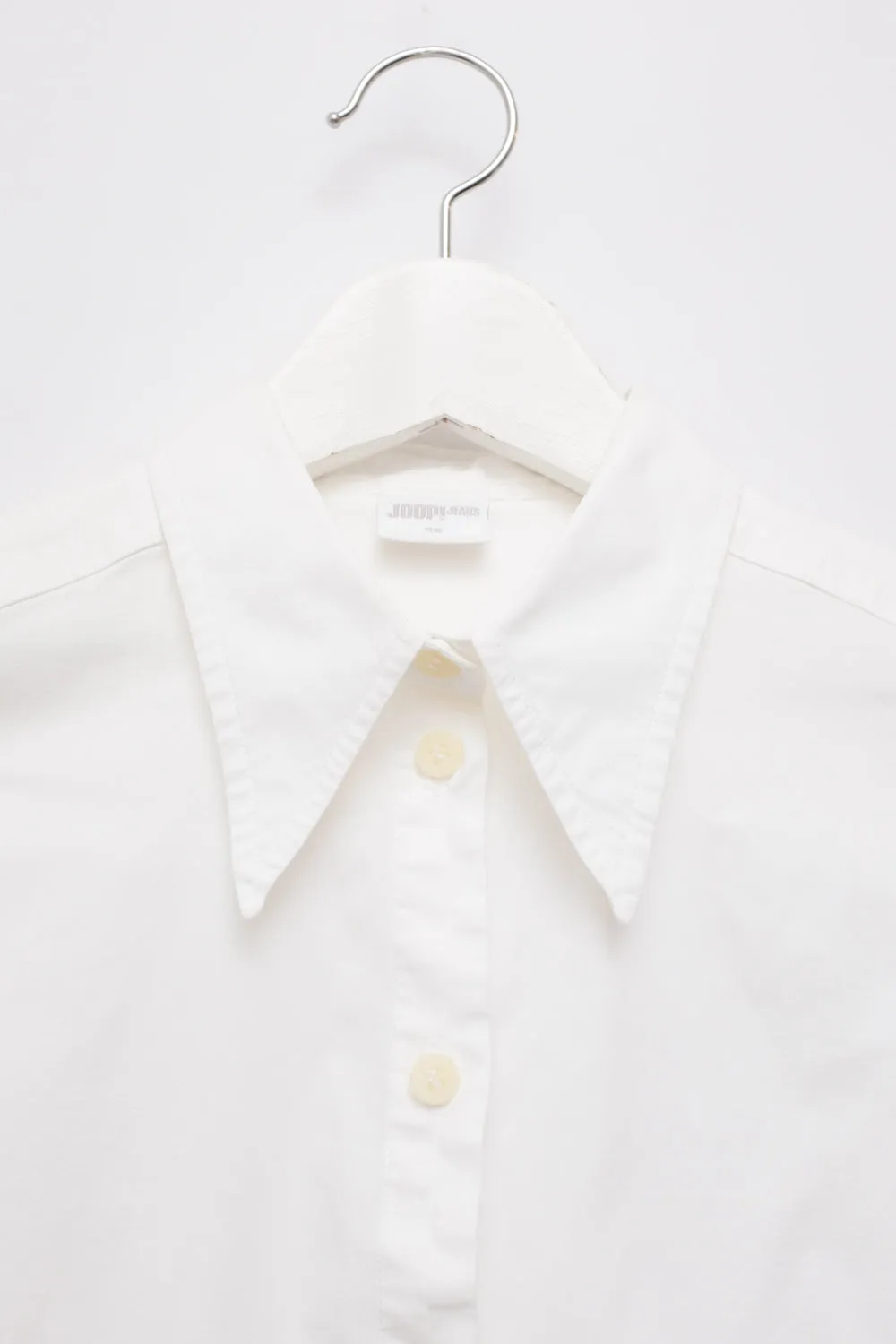 VINTAGE JOOP WHITE SLIM STRETCHY SHIRT