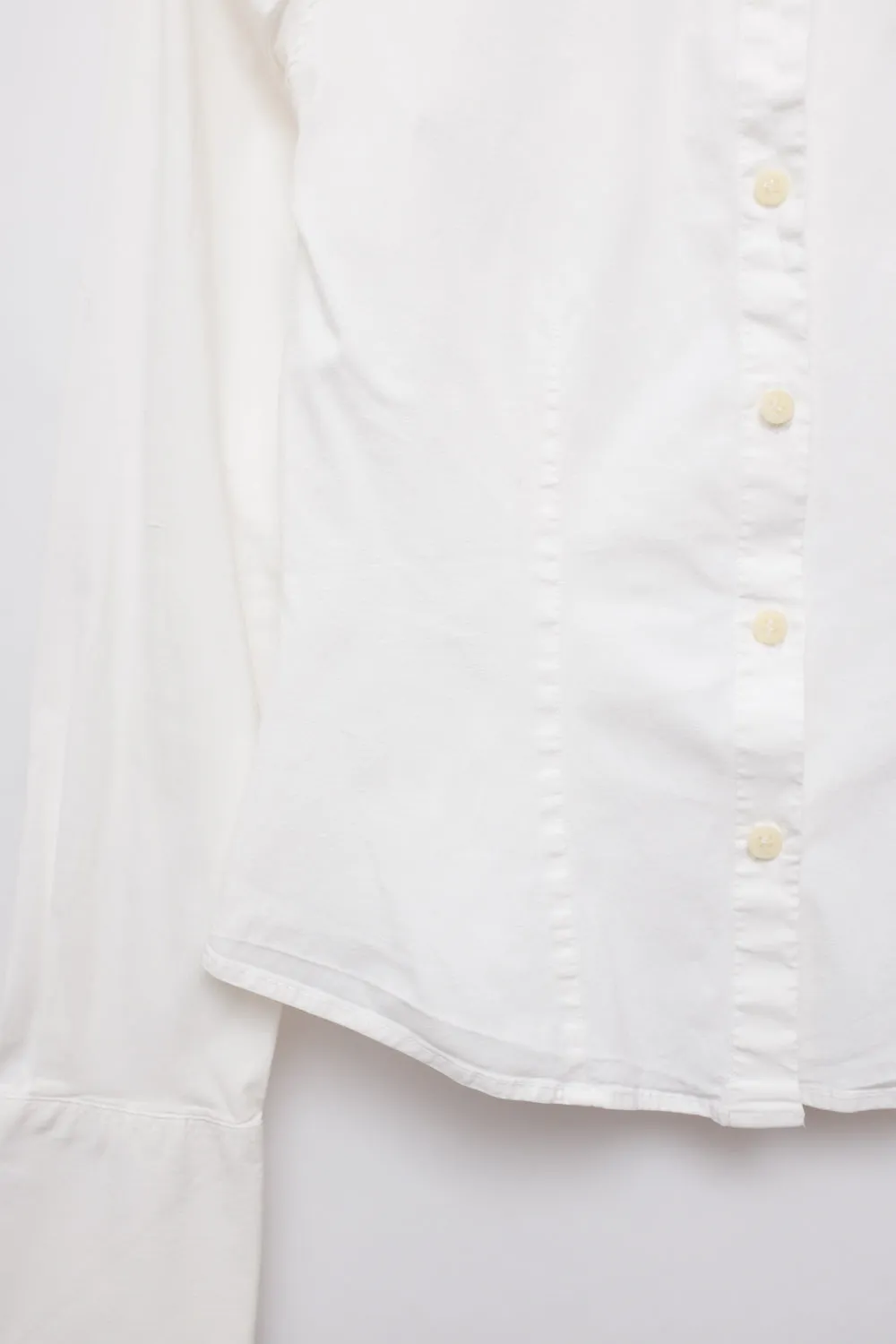 VINTAGE JOOP WHITE SLIM STRETCHY SHIRT