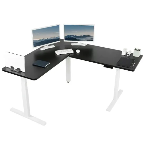 VIVO DESK-KIT-3E 67" Corner Electric Desk with Memory Controller