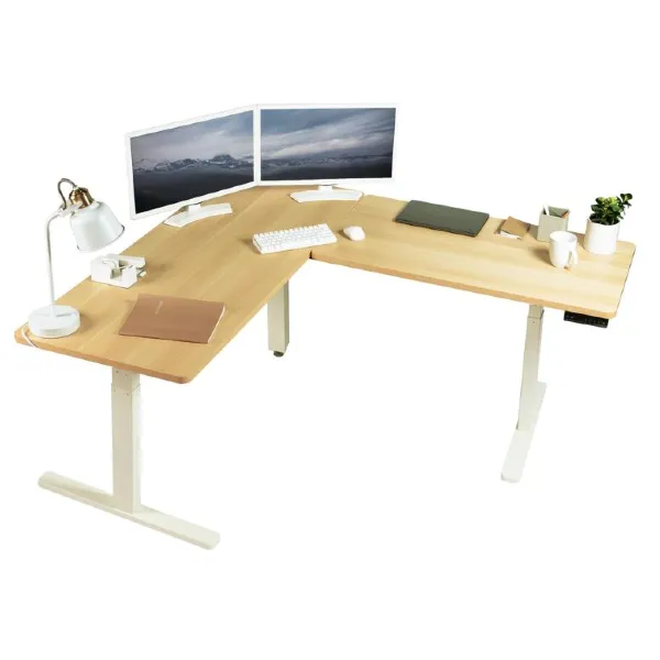 VIVO DESK-KIT-3E 67" Corner Electric Desk with Memory Controller
