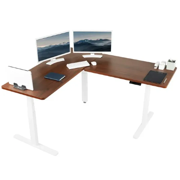 VIVO DESK-KIT-3E 67" Corner Electric Desk with Memory Controller