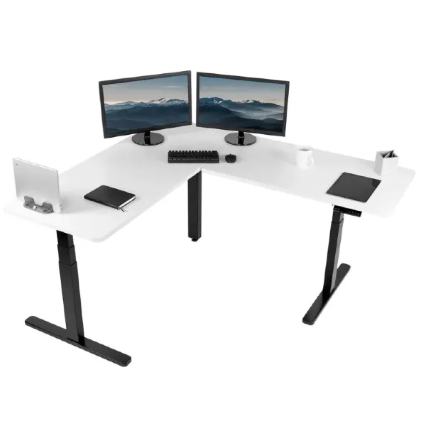 VIVO DESK-KIT-3E 67" Corner Electric Desk with Memory Controller