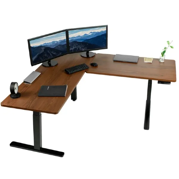 VIVO DESK-KIT-3E 67" Corner Electric Desk with Memory Controller