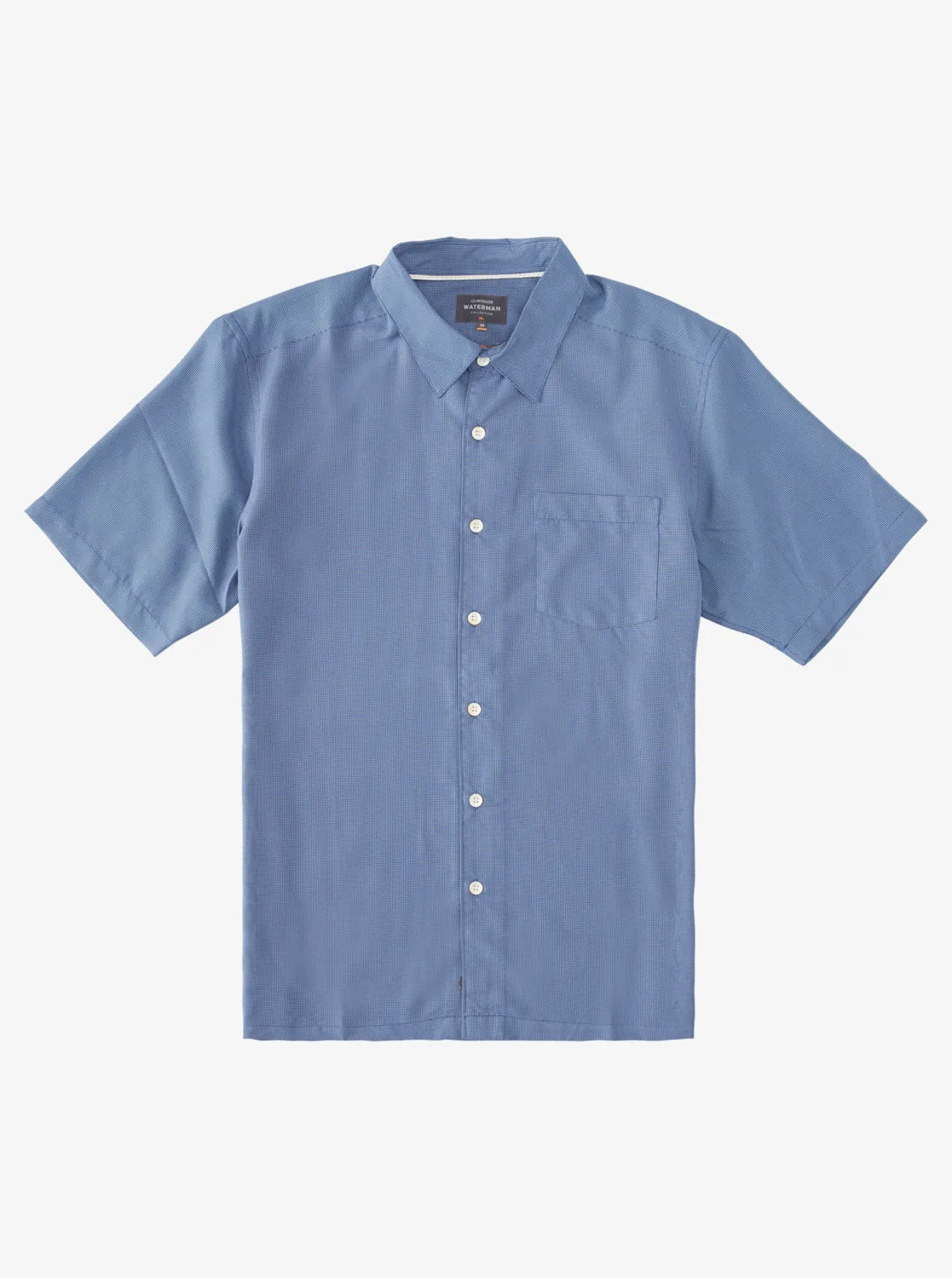 Waterman Kings Cliff Short Sleeve Shirt - Ensign Blue Kings Cliff