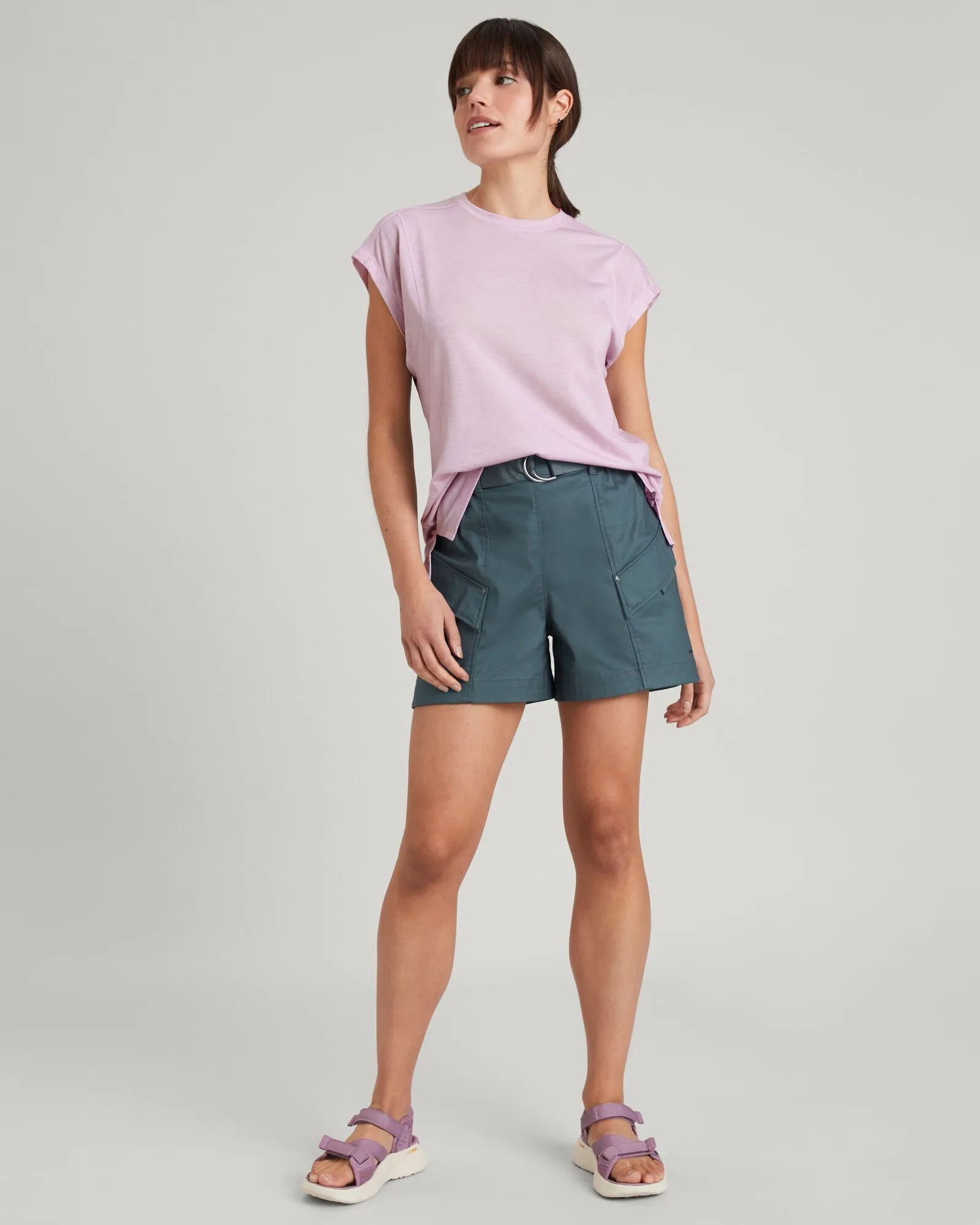 WELL.DER.NESS Go Women's Short Sleeve T-shirt - Lupin Field