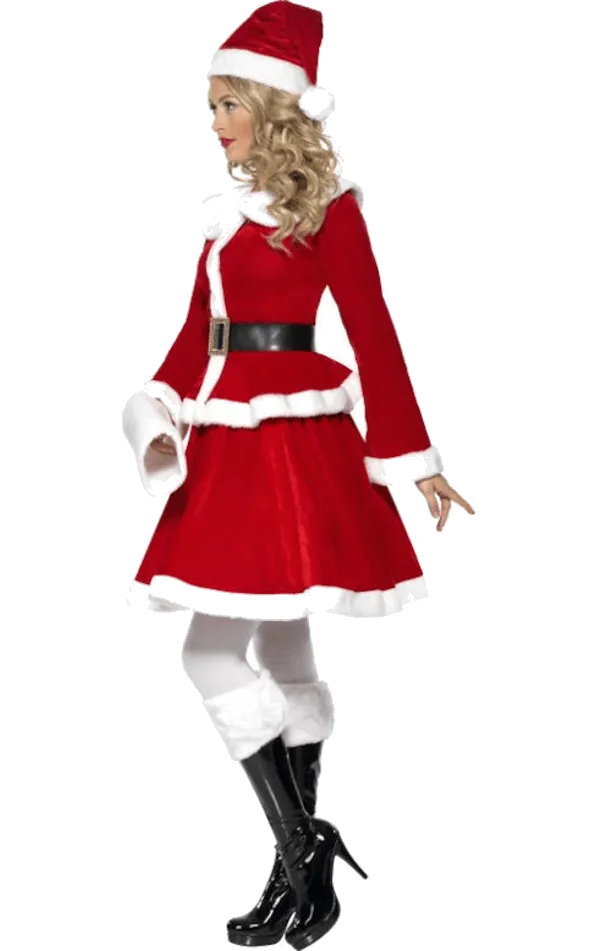 Womens Miss Elegant Santa Costume