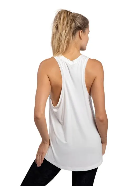 Womens Raw Edge Flow Tank Top